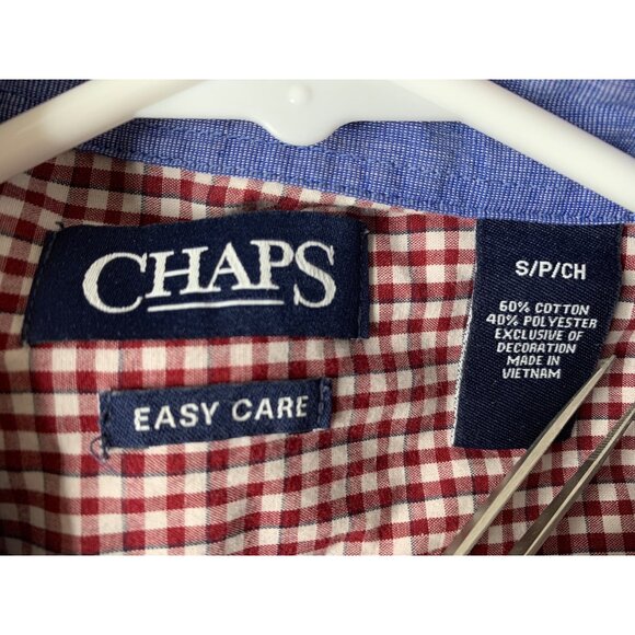 Lot of 2 Chaps Red & Faded Glory Plaid Flannel Button-Up Shirts S GUC 8870 - Picture 3 of 13